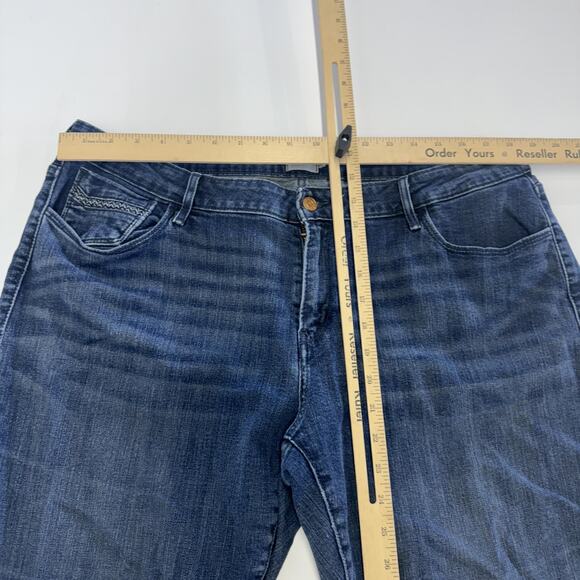 Levis Demi Curve Boot Jeans Womens 20W Blue Mid Rise Stretch Denim Bootcut - Picture 6 of 8